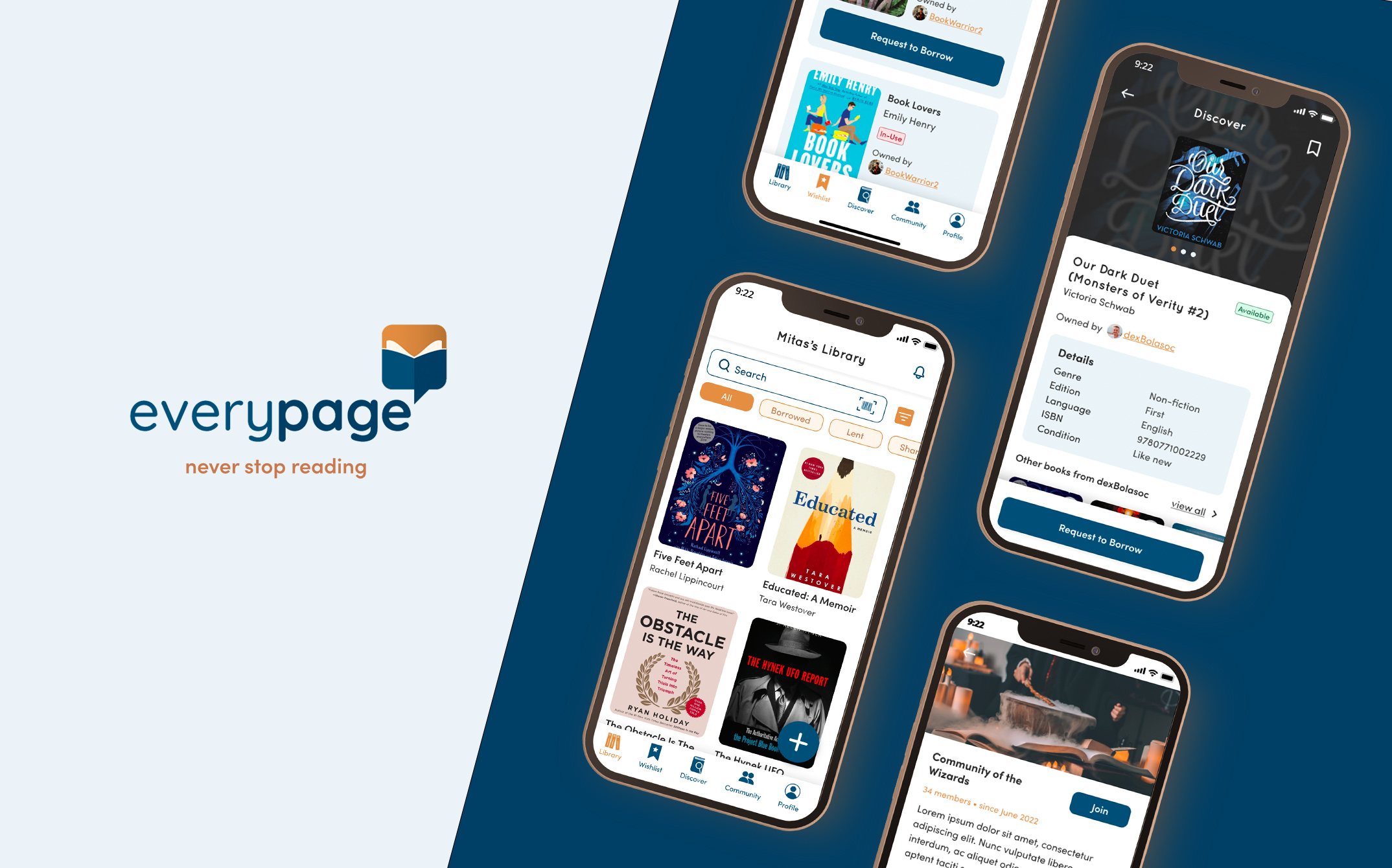 EveryPage Mobile App Design